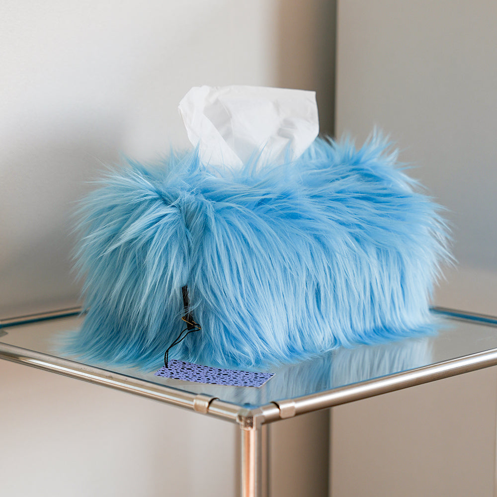 Foyfoy Fluffy Tissue Box Cover (tissue case)