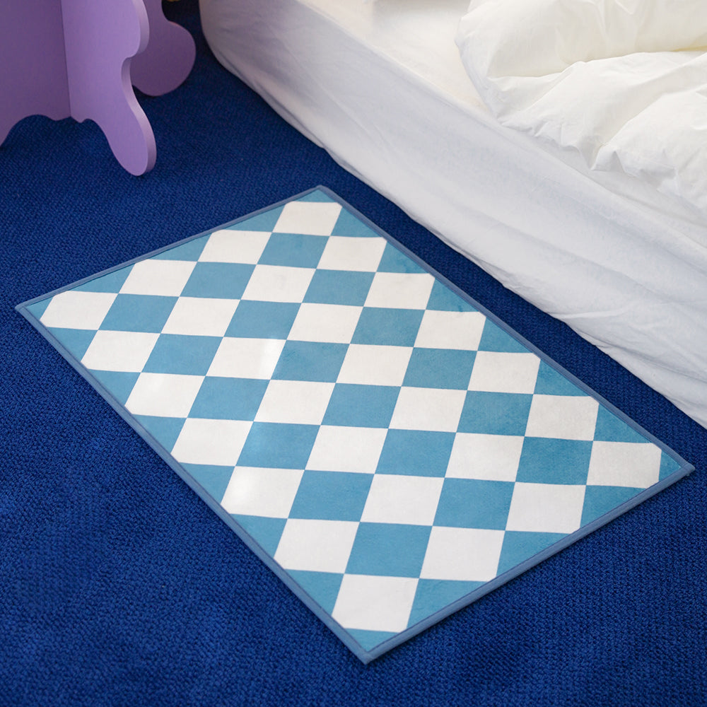 Diamond Checker Rug &amp; Mat