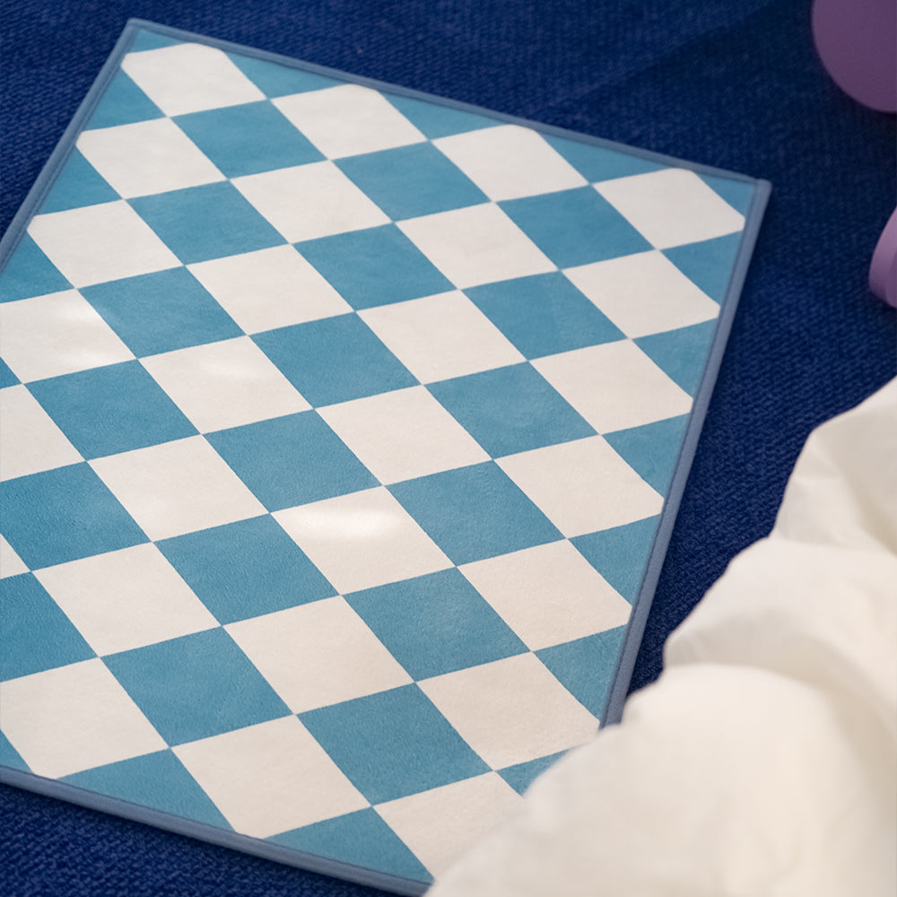 Diamond Checker Rug &amp; Mat