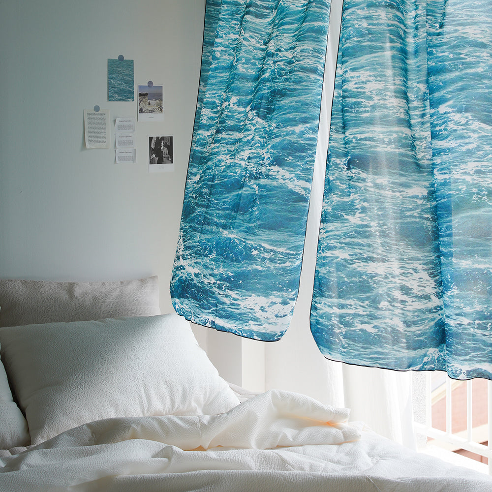 Wave Doorway Curtains/Fabric Poster